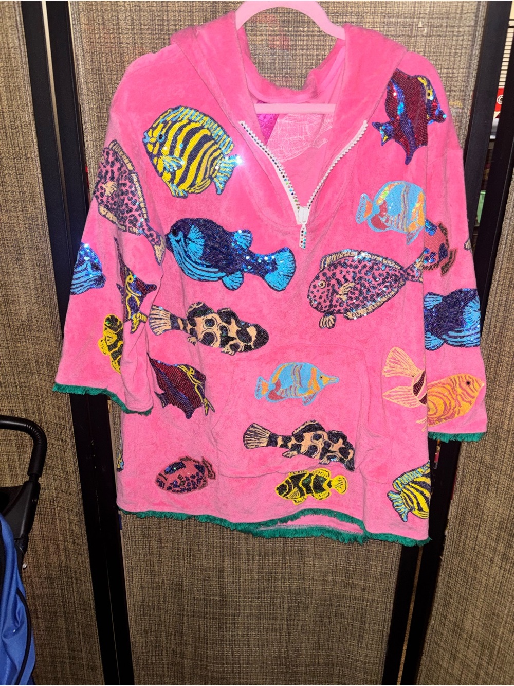 Queen of sparkles SPARKLE FISH COVERUP DRESS size small